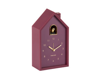 Karlsson - Wekker Modern Cuckoo Oro - Dark mauve