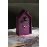 Karlsson - Wekker Modern Cuckoo Oro - Dark mauve