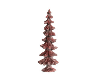 Light & Living - Ornament CHRISTMAS TREE - Ø15x42 cm - Rood