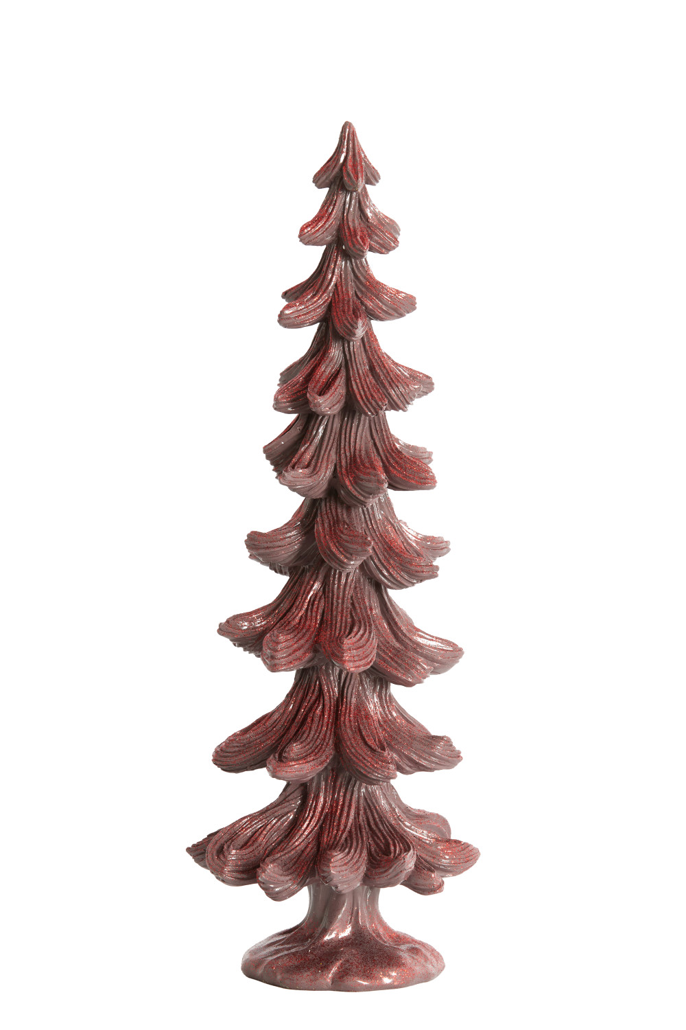 Light & Living - Ornament CHRISTMAS TREE - Ø15x42 cm - Rood
