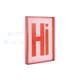 Present Time - Wall Art Hi Medium - Rood