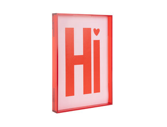 Present Time - Wall Art Hi Medium - Rood