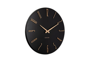 Karlsson - Wandklok Esmerado - Zwart- Ø40cm