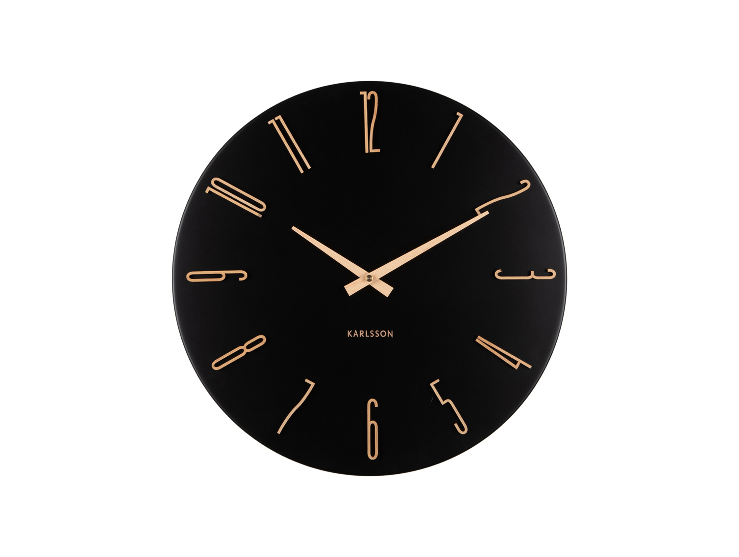 Karlsson - Wandklok Esmerado - Zwart- Ø40cm