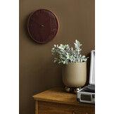 Karlsson - Wandklok Fuerte Dome - Bordeauxrood- Ø30,5cm