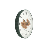 Karlsson - Wandklok Open Gear - Jungle green & ochre yellow- Ø40cm
