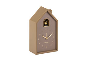 Karlsson - Wekker Modern Cuckoo Oro - Mocha brown