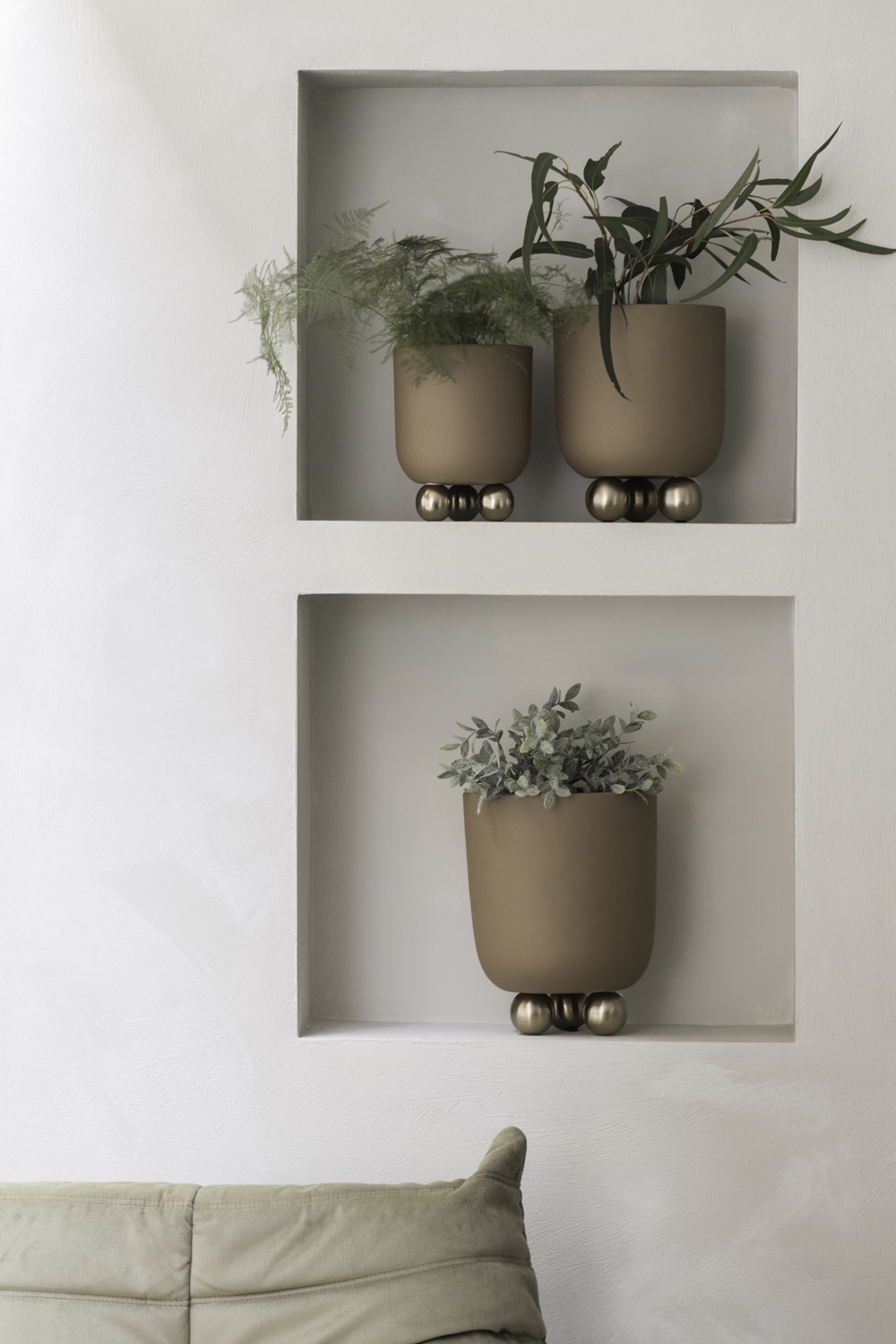 Present Time - Bloempot Estilo Small - Mocha brown