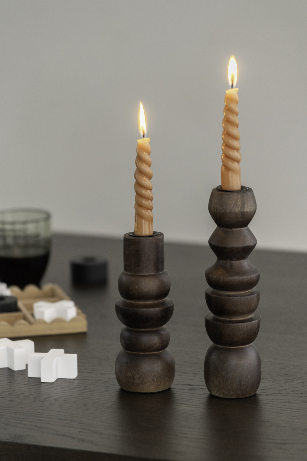 Present Time - Kandelaar Formado Small - Donker hout