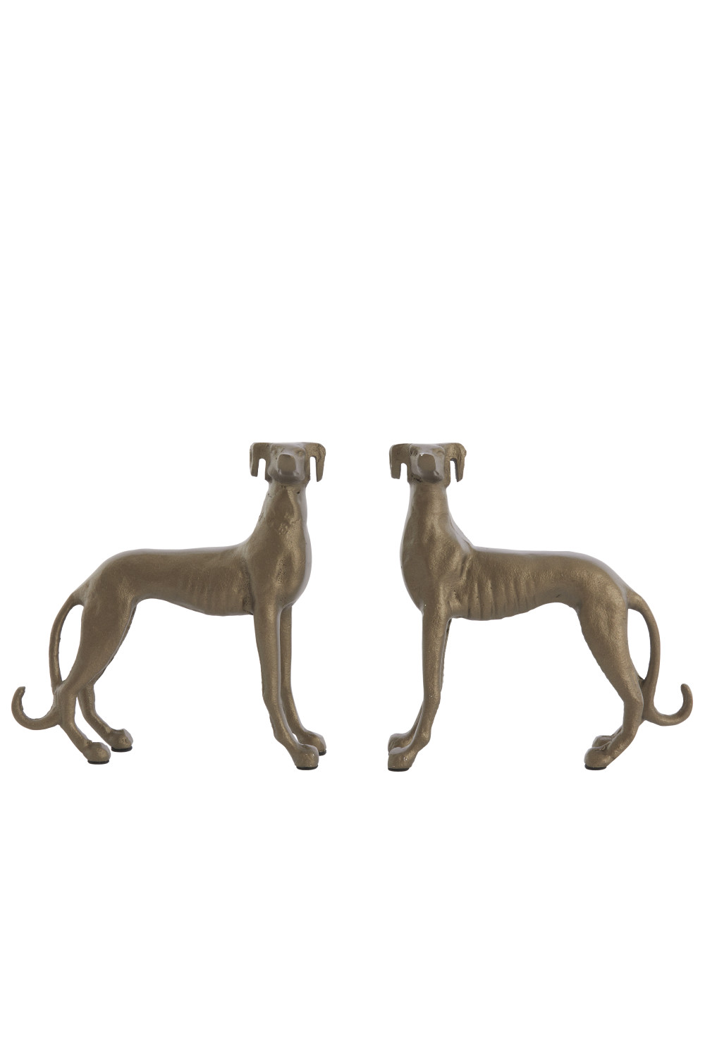 Light & Living - Ornament DOGS - 17x8x18 cm - Brons - Set van 2