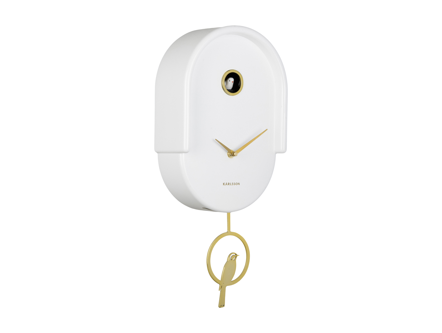 Karlsson - Wandklok Tweet - Wit