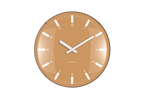 Karlsson - Wandklok Realista Dome - Okergeel- Ø35cm