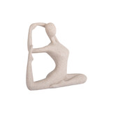 Present Time - Beeld Yoga Bow - Lichtgrijze