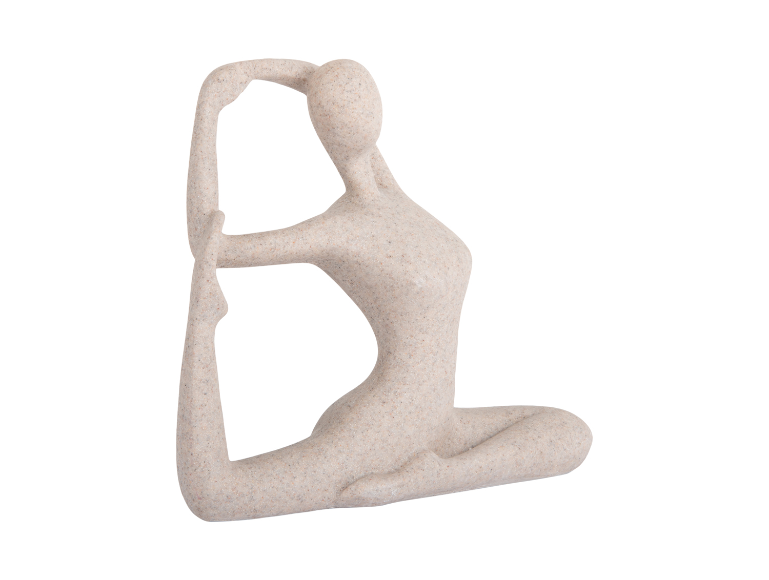 Present Time - Beeld Yoga Bow - Lichtgrijze