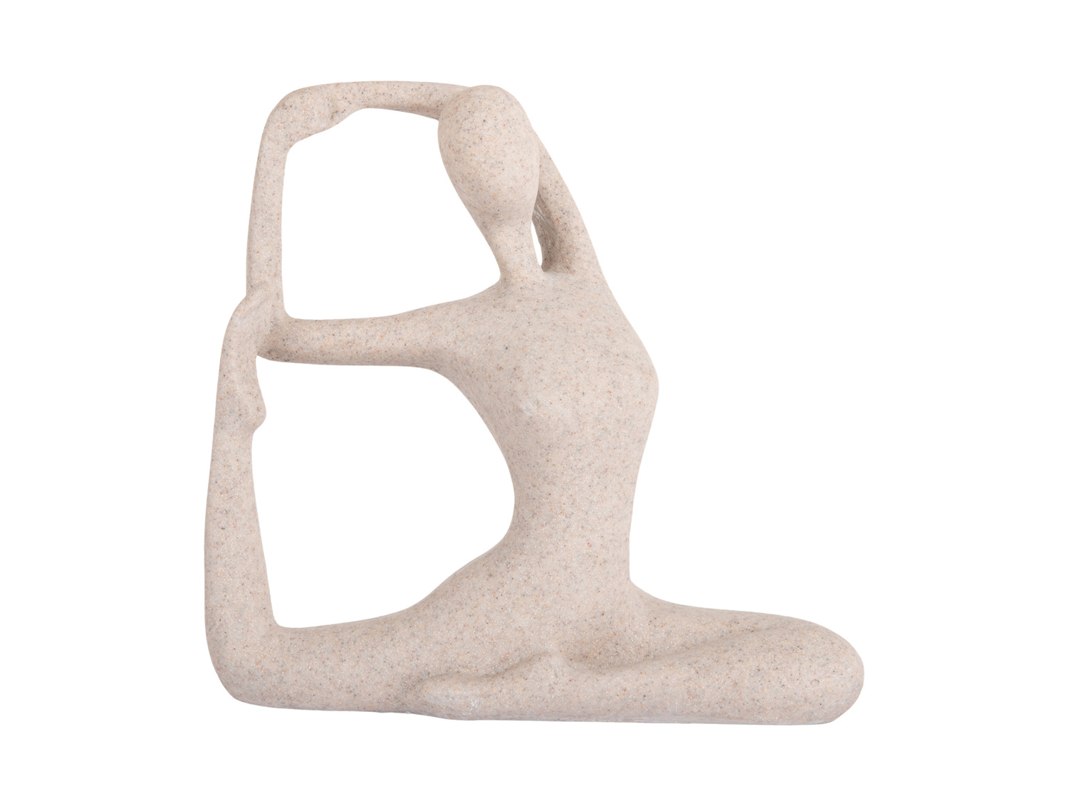 Present Time - Beeld Yoga Bow - Lichtgrijze
