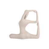 Present Time - Beeld Yoga Bow - Lichtgrijze