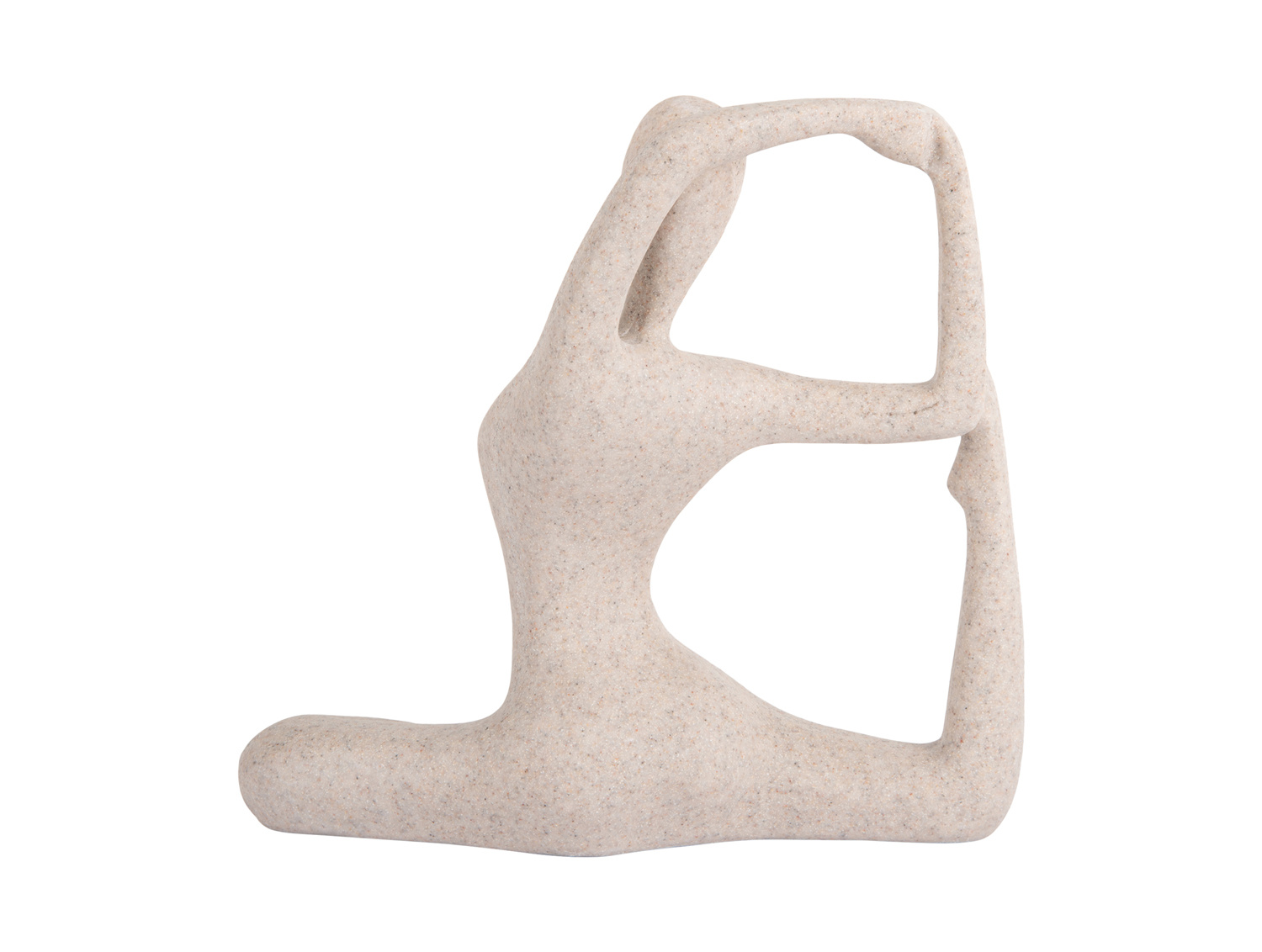 Present Time - Beeld Yoga Bow - Lichtgrijze
