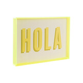 Present Time - Wall Art Hola Medium - Geel