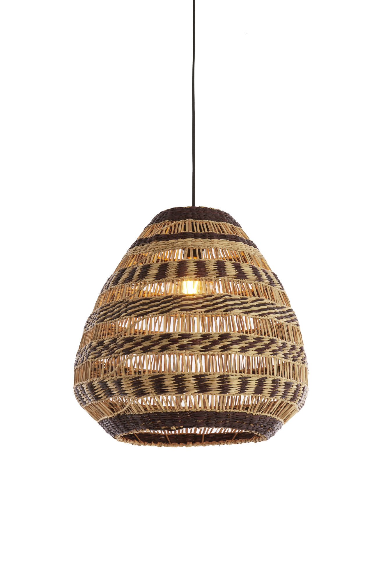 Light & Living - Hanglamp SOLUNA - Ø47x46 cm - Bruin