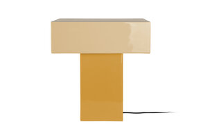 Leitmotiv - Tafellamp Grato Recto - Ochre yellow & soft yellow