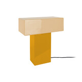Leitmotiv - Tafellamp Grato Recto - Ochre yellow & soft yellow