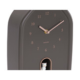 Karlsson - Wandklok Modern Kitty - Earth brown- Ø29,1cm