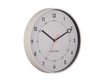 Karlsson - Wandklok Fresco - Warmgrijs- Ø31,5cm