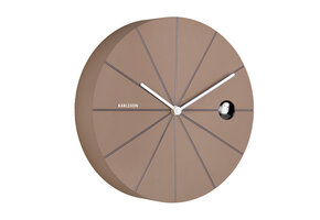 Karlsson - Wandklok Destacado Cuckoo - Mocha brown w. earth brown- Ø28cm