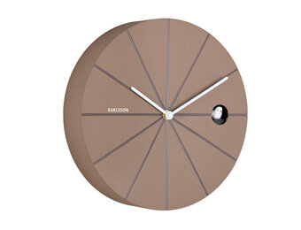 Karlsson - Wandklok Destacado Cuckoo - Mocha brown w. earth brown- Ø28cm
