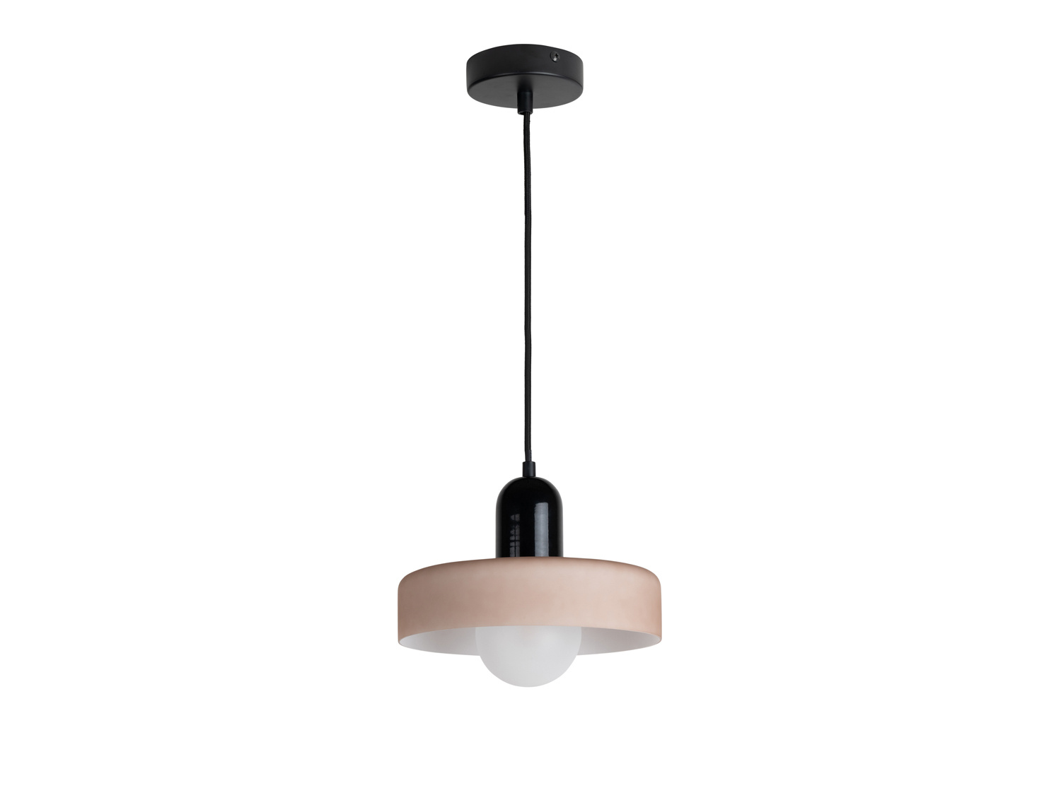 Leitmotiv - Hanglamp Opaco Grato - Black w. warm grey
