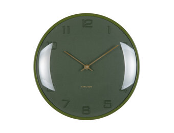 Karlsson - Wandklok Fuerte Dome - Luxury green- Ø30,5cm