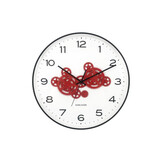 Karlsson - Wandklok Open Gear - Black & bright red- Ø40cm