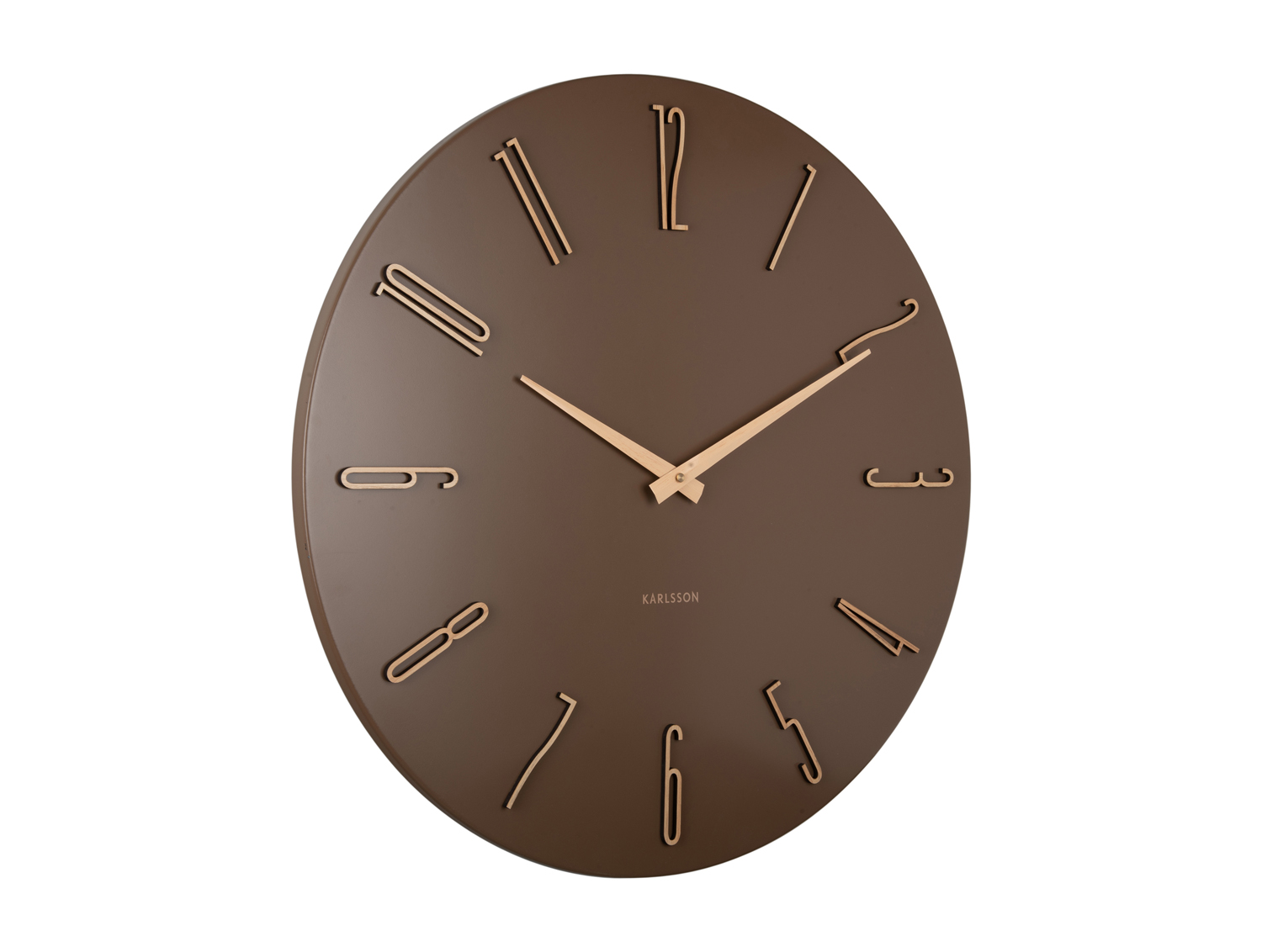 Karlsson - Wandklok Esmerado Large - Mocha brown- Ø60cm