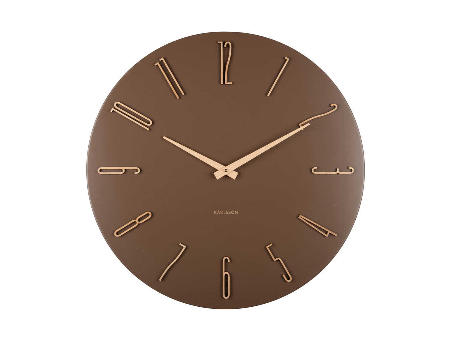 Karlsson - Wandklok Esmerado Large - Mocha brown- Ø60cm