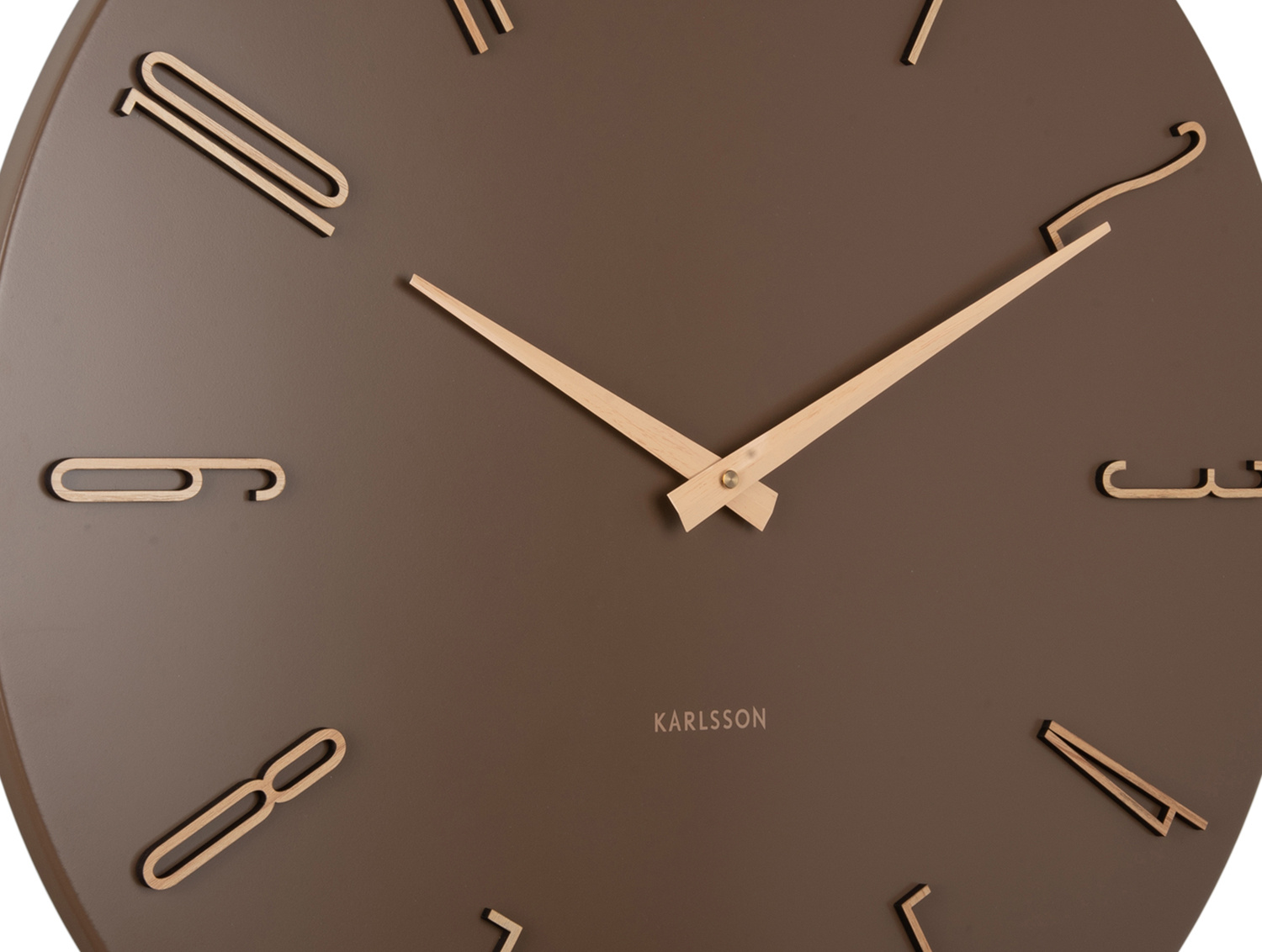 Karlsson - Wandklok Esmerado Large - Mocha brown- Ø60cm