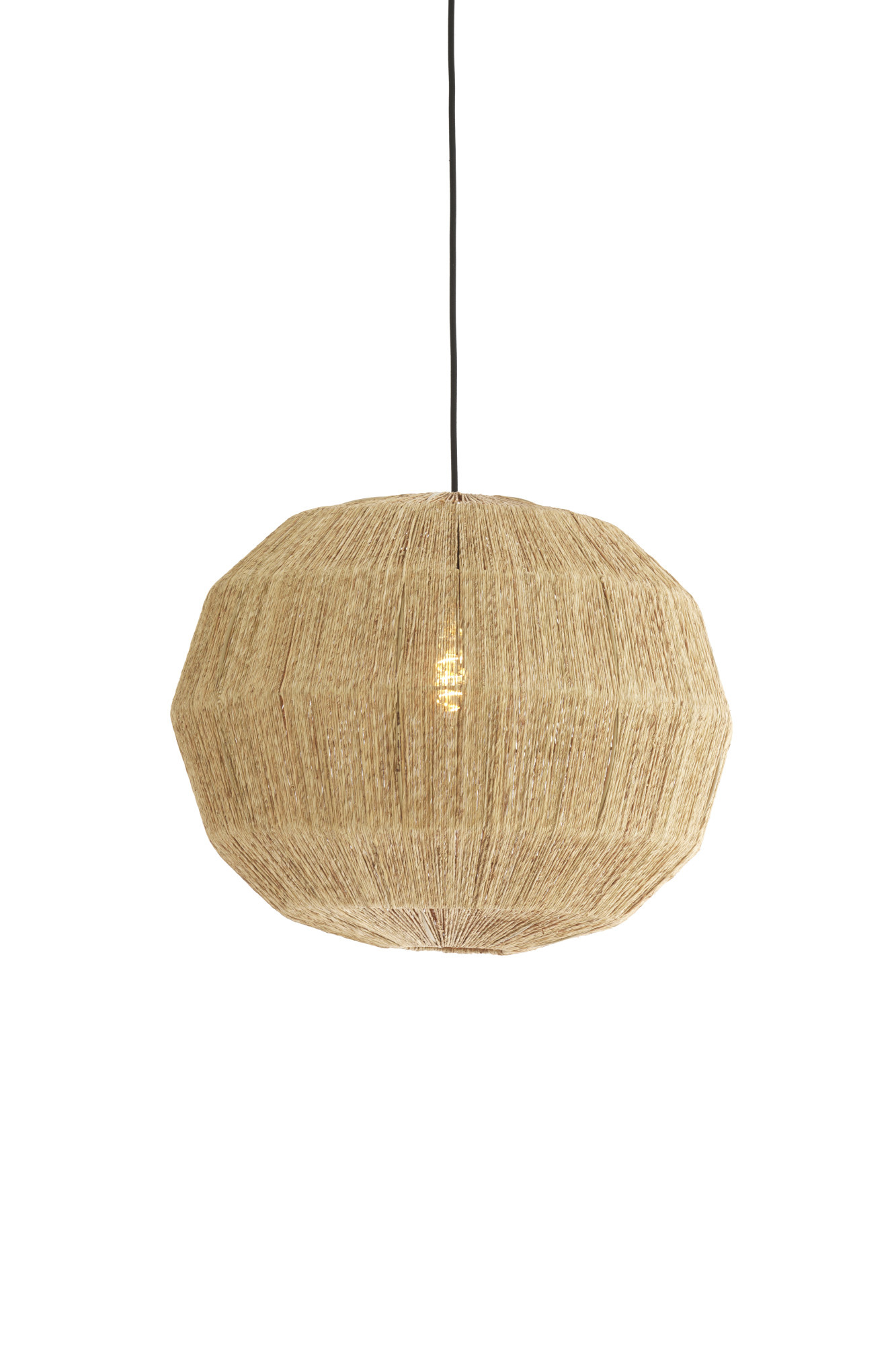 Light & Living - Hanglamp JUNNA - Ø50x50 cm - Bruin