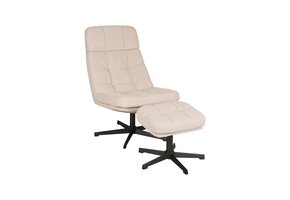 LABEL51 - Fauteuil Alvar - Beige - 57x53x83cm