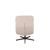 LABEL51 Fauteuil Alvar - Naturel - Boucle - Incl. Ottoman