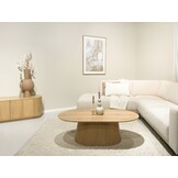 Livingfurn - Salontafel Novero Oval - 70x120x36cm