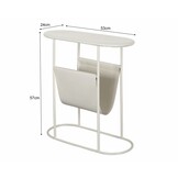 Brix - Bijzettafel Luna - 24x53.5x57.5cm