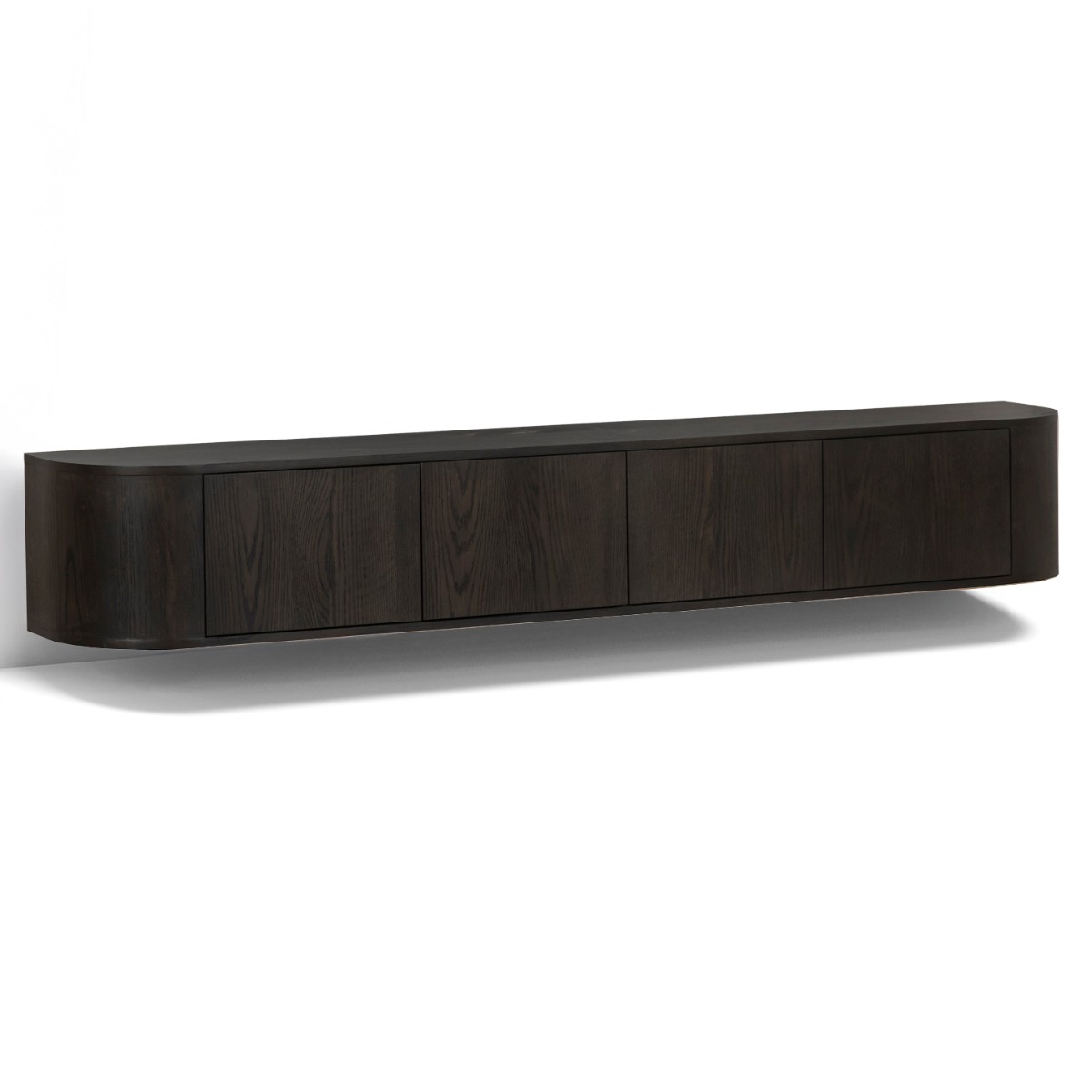 Livingfurn - TV-Meubel Novero Espresso Zwevend - 35x220x33cm