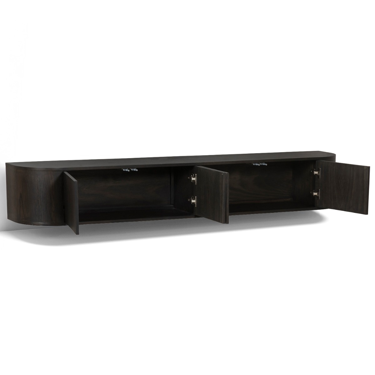 Livingfurn - TV-Meubel Novero Espresso Zwevend - 35x220x33cm