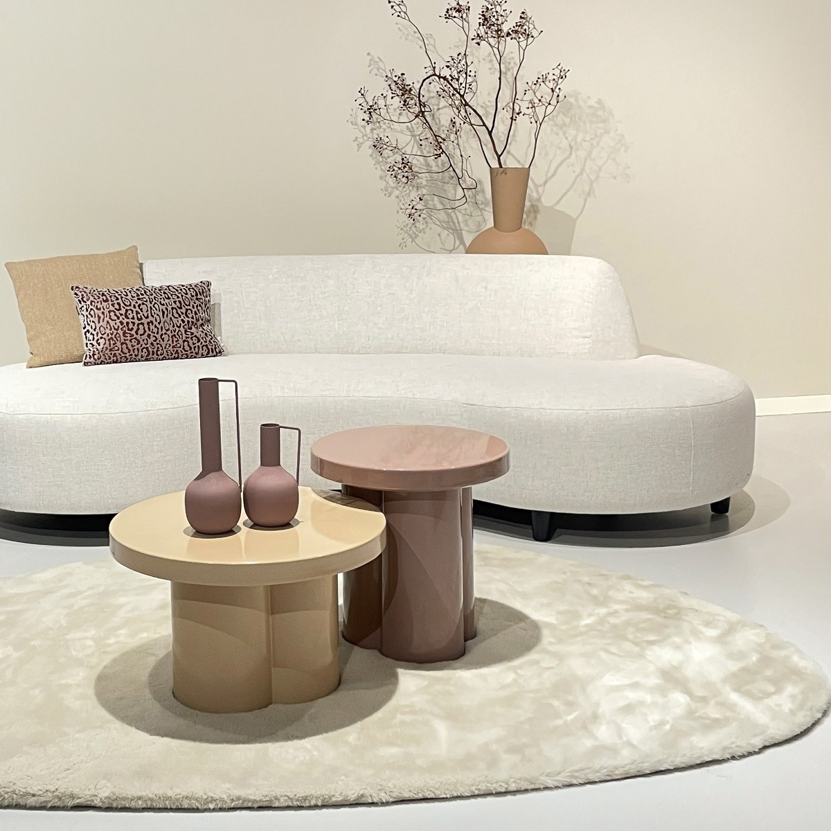 Brix - Salontafel Noa Beige - 56.5x56.5x35.5cm