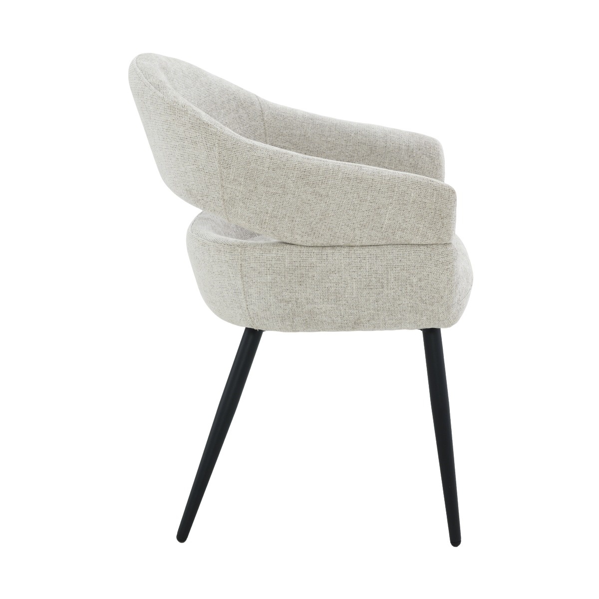 Livingfurn - Eetkamerstoel Megan Toffee Set van 2 - 62x58x85cm