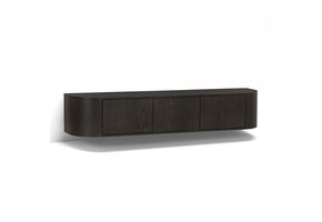 Livingfurn - TV-Meubel Novero Espresso Zwevend - 35x180x33cm