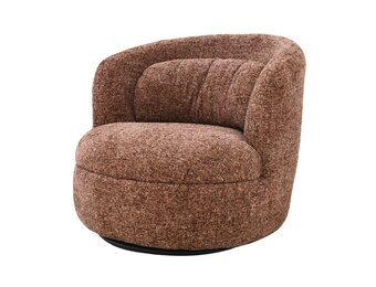 Livingfurn - Fauteuil Britt Bordeaux - 85x84x76cm