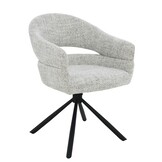 Livingfurn - Eetkamerstoel Linn Bisque Oasis Set van 2 - 62x58x85cm