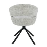 Livingfurn - Eetkamerstoel Linn Bisque Oasis Set van 2 - 62x58x85cm