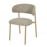 Livingfurn - Eetkamerstoel Micah Hush Oak Set van 2 - 58x54.4x78cm