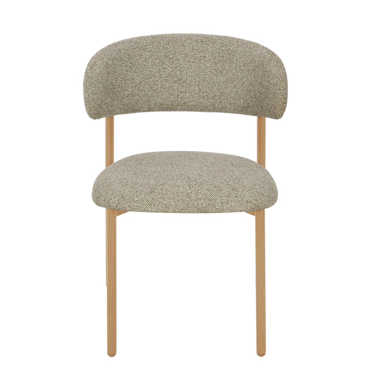 Livingfurn - Eetkamerstoel Micah Hush Oak Set van 2 - 58x54.4x78cm